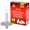 Ner Mitzvah Disposable Foil Candle Holders, Heavy Duty Aluminum Protector Bobeches, Drip Guard Candlestick Liner Inserts, 50 Count