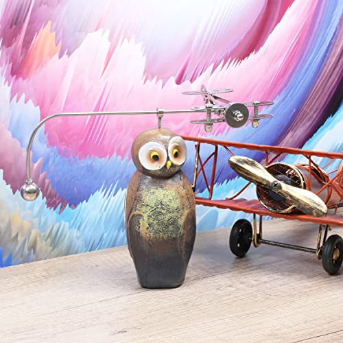 Sunnytech Steel Balance Plane Physics Toy Kinetic Art Balance Toy Balancing Decompressive Science Home Office Toy for Desk Decor WJ066 - style: WJ066