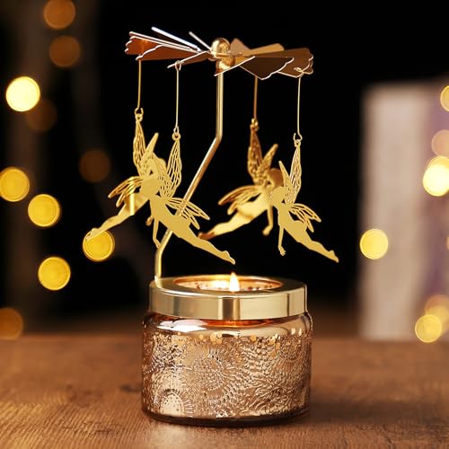 Mothers Day Gifts for Mom Wife Daughter Sister, Birthday Gifts for Women, Unique Candle Gift for Friends Women, Rotatable Scented Candles Gift for Mothers Day Anniversary Christmas (Girl with Wings) - size: Girl with Wings