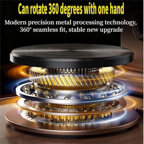 Adjustable Cell Phone Stand,360 Rotating Foldable Desktop Cellphone Stand with Anti-Slip Base Portable Phone Holder for iPhone 17 16 15 14 13 Pro Max, All Smart Phones, iPad - color: Wood grain color