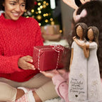 Gifts for Mom, Mom Gifts from Daughters, Sculpted Hand-Painted Figurine (deep Skin Tones) - color: Deep Skin Tones