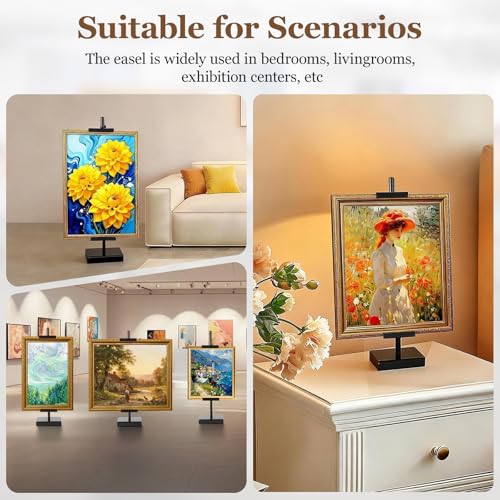 1pcs Adjustable Tabletop Easel Stand for Picture Frames, Picture Easels for Display, Gold Easel, Picture Frame Stand, Adjustable Art Easel.(30inch,Black) - color: Black, size: 30inch