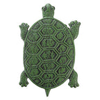 MDLUU Cast Iron Stepping Stone, Turtle Stepping Stone, Decorative Tortoise Flagstone for Lawn, Yard, Garden Walkway - size: Turtle(12.9" x 8.6")Green