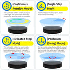 Remote Motorized Electric Turntable Rotating Display Stand Spinning Rotating Platform 360 Photography Turntable lazy susan base giratoria para for Photography,Display,3D Scan,Exhibition rotating table - size: 7.9inch/Black/100Lbs Load