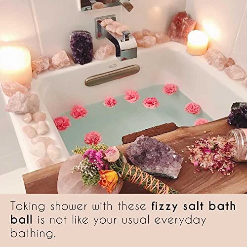 Pink Salt Crystal Accessories (Pink Salt Crystal Bath Ball - Round Shape) - color: Pink Salt Crystal Bath Ball - Round Shape