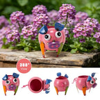 Oak & Lore Outdoor Metal Pig Garden Statues, Whimsical Farm Animal Garden Sculptures & Statues for Patio, Lawn & Backyard Decor - style: PIG