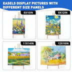 ESRICH 15pcs 17 Inch Tabletop Easels, Easel Stand for Painting,Tripod, Paint Party Easel, Kids Student Desktop Easel for Painting,Paint Easel for Canvas Paints - style: 15