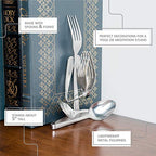 Decorative Bookends, Set of 2, Fork and Spoon (Yoga Namaste)
