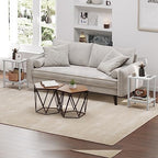TUTOTAK End Table, Side Table, Nightstand, 2-Tier Storage Shelf, Sofa Side Table for Small Space, Living Room, Bed Room TB01BW034 - color: White