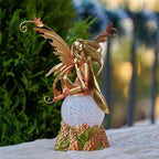 Resin Fairy Statue with Light, Hand-Painted Angel Figurine Graceful Fairy Sculpture Spring Decor for Home, Living Room, Bedroom Decor, Thoughtful Gift for Women, Girls - size: Light 01