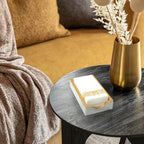 Fete Marble Tray for Bathroom - Guest Towel Holder Tray - 4 x 10 - White Marble - color: Marble Holder