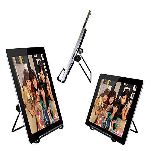 MOACC Tablet Stand, Portable Foldable Tablets Multi-Angle Non-Slip Adjustable Metal Holder Cradle Fit for 9-12.9 inch Tablet PC, Pad (2 Pack)