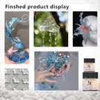 UV Clay Clear Polymer Resin for 3D Crafts, DIY Jewelry Making, Silicone Molds, UV Curing, Crystal Clear Casting, Miniature Art, and Handmade Resin Projects (8.8oz) - color: 8.8oz