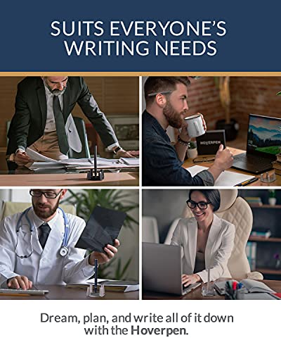 novium Hoverpen - Luxury Pen for Men & Women, Vertically Standing Executive Ballpoint Pen with Top Grade Free-Flowing Ink Refill, Metal Made, Unique Gifts, Luxury Pen for Men, Mens Gifts Ideas - color: Midnight Blue
