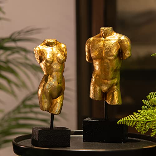 Guichifun Sculptures Home Decor Bust Female Statue - Figure Resin Decoration Modern Decorative Figures Home Art Sculpture Christmas Birthday Gifts for Men&Women 2.25 X 1.5 X 7.5 Inch - color: Female