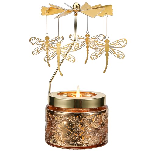 Mothers Day Gifts for Mom Wife Daughter Sister, Birthday Gifts for Women, Unique Dragonfly Gift for Friends Women, Rotatable Scented Candles Gift for Mothers Day Anniversary Christmas (Dragonfly) - size: Dragonfly