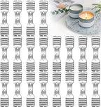 20 pcs Metal Candle Wick Holders, Upgraded Candle Wick Centering Devices, Silver Stainless Steel Candle Wick Holder for Candle Making - size: 20 PCS-upgraded