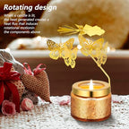 Kunrsug Butterfly Rotating Scented Candles Gift Set for Birthdays, Christmas, Thanksgiving, or As A Unique Present for Your Mom, Sister, Girlfriend, Colleagues, Friends, or A Dear Friend - style: Butterfly