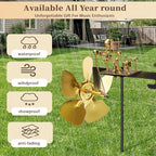 Handmade Metal Drummer Windmill, Wind Spinner Metal Rock Band Wind Mill for Yard and Garden, Wind Spinners Outdoor Music Figurines and Statues - size: Drummer