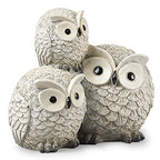 Garden Items Owls Garden Statue, one Size, Light Gray - size: One Size