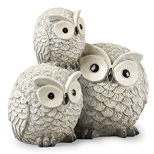 Garden Items Owls Garden Statue, one Size, Light Gray - size: One Size