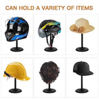 Hat Holders Vintage Dome Shape Design Removable Metal hat stands/Helmet/Cap/Wig Storage Holder Display Stand. (2 Black)