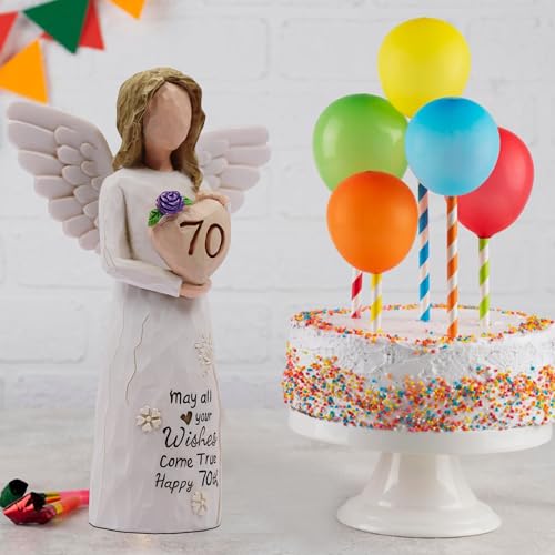 70th Birthday Gifts for Women, Meaningful 70th Birthday Gifts, Sculpted Hand-Painted Figurine - style: 70th Birthday Gifts