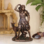 Veronese Design 6 1/2 Inch Artemis The Greek Goddess of The Hunt Cold Cast Resin Bronze Finish Sculpture