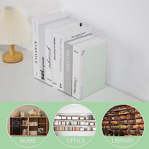 Metal Book Ends Bookend for Shelves Book Holder - color: Green
