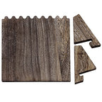 MOOCA Wooden Plank Necklace Jewelry Display Stand for 8 Necklaces, Jewelry Display Holder, Wood Plank Storage Stand Holder, Coffee Color - color: Coffee