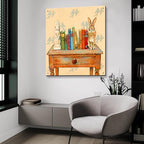 Epic Art 'Bookends' by Marvindale Acrylic Glass Wall Art, 36" x 36" - size: 36L" x 36W"