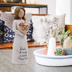 50th Birthday Gifts for Her, 50th Birthday Gifts for Women, 50 Year Old Gifts for Women, Sculpted Hand-Painted Figurine - style: 50th Birthday Gifts