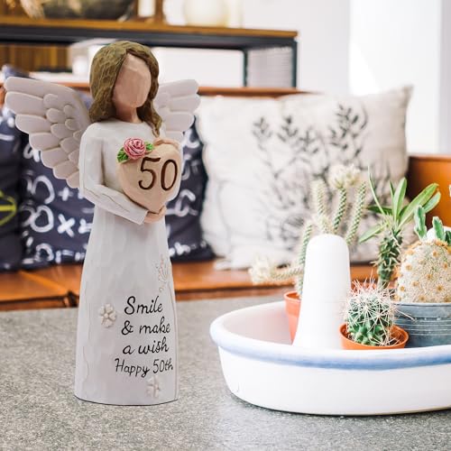 50th Birthday Gifts for Her, 50th Birthday Gifts for Women, 50 Year Old Gifts for Women, Sculpted Hand-Painted Figurine - style: 50th Birthday Gifts