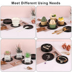 OwnMy 6PCS Iron Candle Holders for Pillar Candles, 3 Inch Metal Pillar Candle Plates and Trays, Small Round Tealight Holders Elegant Candle Stands Bases for Wedding Dining Table Centerpieces, Black - color: Black-6pcs