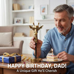 Dad Gifts from Daughter Son Wife, Exquisite Handmade Giraffe Dad Father's Day Birthday Gifts, Funny Cute Animal Gift for Dads, I Love You Papa Gift Idea, Unique Giraffe Bookshelf Decor for Dear Dads - style: TO MY DEAR DAD