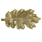 BBH Home's Handmade Gold Novelty Shaped Aluminium Tray 8.26 x 4.13 x 0.9 AMBBVK053AB2020 - color: Gold
