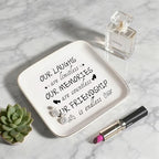 Birthday Gifts for Women, Unique Birthday Friendship Christmas Gift for Female Friends, Her, BFF, Girls | Our Friendship is Endless Trinket Tray for Best Women Friend - style: Friendship is endless
