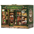 Fsolis Book Nook Kit - DIY Miniature Scene Kit for Adults 3D Wood Puzzles Tiny House Mini Craft Bookshelf Decor Gifts for Women Teenagers Book Lovers (Blossom Florists) - style: Blossom Florists
