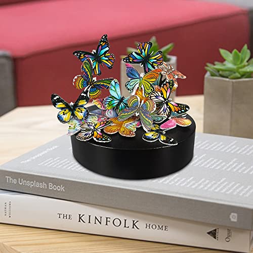 Desk Sculpture Butterflies Desktop Stress Relief Toy Fidget Toy for Anxiety Office Gift (22pcs Butterflies) - style: 22pcs Butterfly