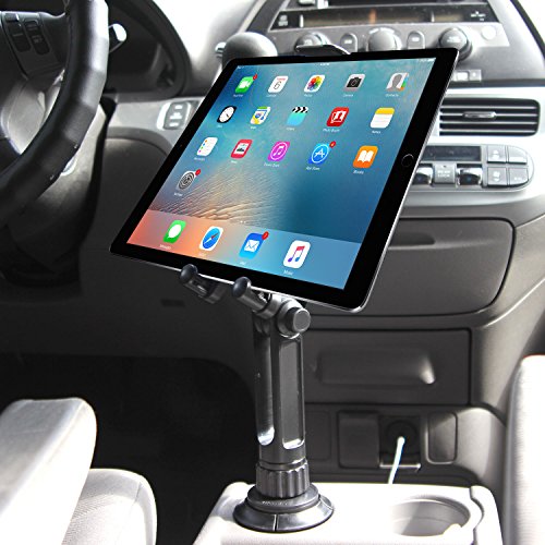 Cellet Cup Holder Tablet Mount, Car Cradle Holder Compatible for All iPad, Pro, Air, Mini Samsung Galaxy Tablet, Amazon Fire Microsoft Surface - style: Tablet Holder Height - 13 in