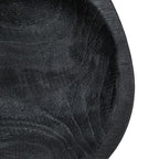Bloomingville Hand-Carved Paulownia Wood Bowl, Black - color: Black