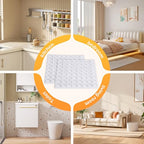 240 Pcs Cabinet Door Bumpers, 1/2" Diameter Self Adhesive Clear Cupboard Door Drawer Bumpers for Kitchen Cabinets Cutting Boards Picture Frames - size: 240-clear