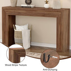 Rresyet 55 Inch Long Console Table, Sofa Table Behind Sofa, Wooden Entryway Table, Farmhouse Entryway Table for Entry, Hallway, Living Room (Wood) - color: Wood