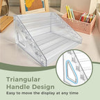 7 Tier Acrylic Card Display Stand, Nail Polish Organizer Clear, Case Makeup Organizer, Baseball card display Essential oil storage rack