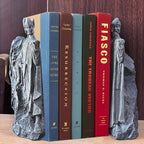 Large Decorative Bookends, 9.5" Book End Resin Collectibles, Decorative Book Stopper Binder and Dividers for Library Office Home (Large) - size: 9.5"