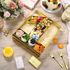 SiliFine 12" Charcuterie Number Shaped Mache with Clear Lid Fillable Sweets Serving Trays Paper Mache Cupcake Candy Box for 2025 Graduation Party Graduation Celebration(Gold,Number 1) - color: Gold, style: Number 1