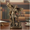 St. Michael the Archangel Statue – Bronze Finish Resin San Miguel Sculpture, Powerful Religious Decor for Home, Altar, or Prayer Room – 7.5 Inch Catholic Saint Michael Figurine - size: 5.32 x 2.36 x 7.48 inches