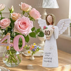 40th Birthday Gifts Women, 40th Birthday Decorations for Women, Sculpted Hand-Painted Figurine - style: 40th Birthday Gifts