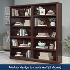 Sauder Miscellaneous Storage 5-Shelf Bookcase/ Book shelf, Select Cherry finish - color: Select Cherry Finish