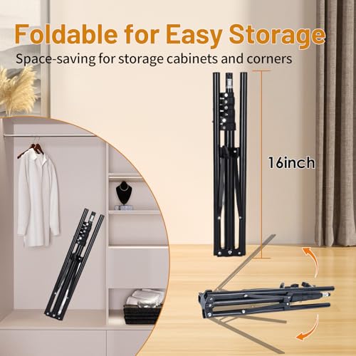 2 Pack Shirt Display Stand, 32-63 Inch Height Adjustable Mannequin Torso for Vendors, T Shirt Clothing Display Stand Rack, Foldable Steamer Stand for Clothes Garment Retail - size: 2 PACK